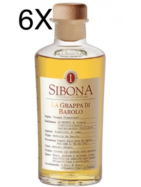 (6 BOTTLES) Sibona - Grappa di Barolo - 50cl