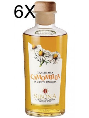 (6 BOTTLES) Sibona - Grappa chamomile - 50cl