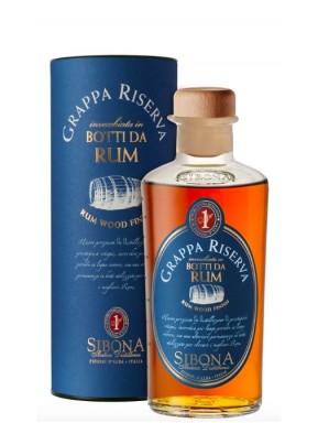 Sibona - Grappa Riserva - Honed in barrels of Rum - 50cl