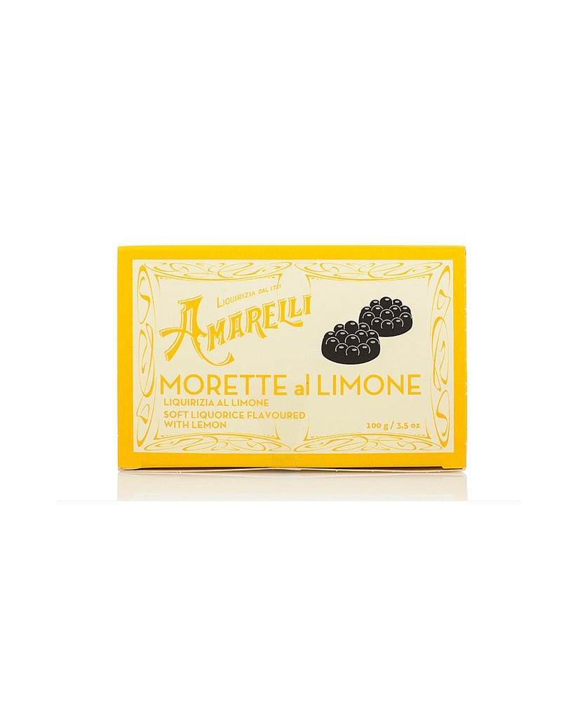 Liquirice Amarelli - Box - Morette with Lemon - 100g