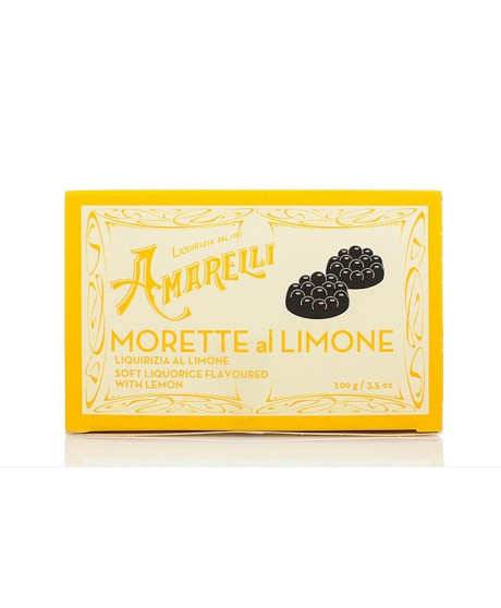 Liquirice Amarelli - Box - Morette with Lemon - 100g