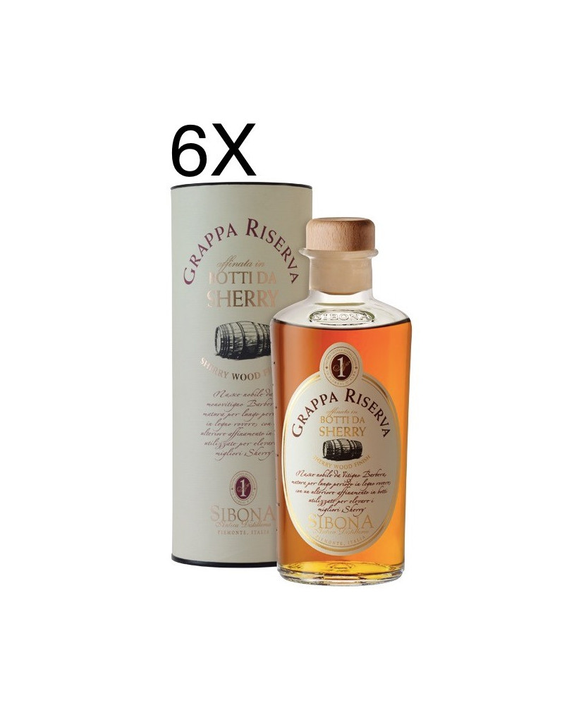Shop online italian Grappa Sibona Sherry Wood. Online sales Sibona quality grappa best price