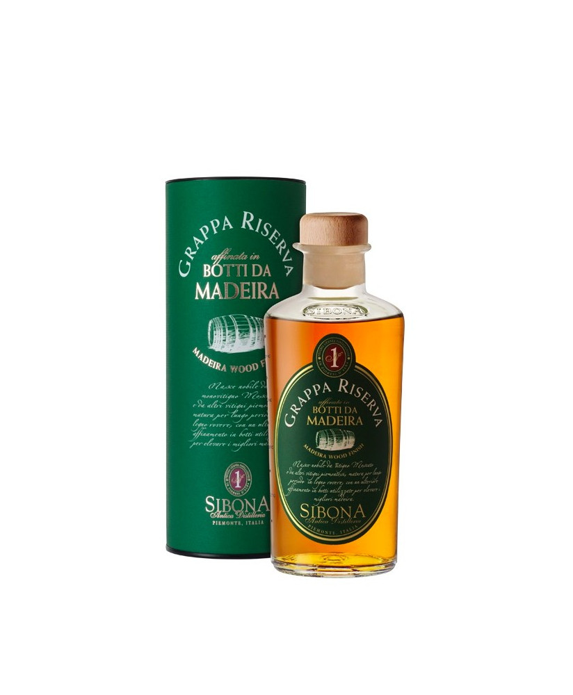 Shop online italian Grappa Sibona Madeira Wood. Online sales Sibona quality grappa best price
