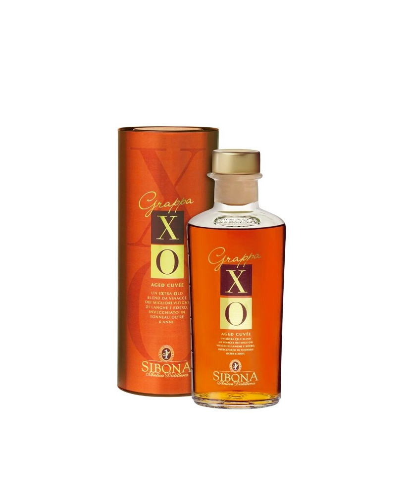 Sale online italian Grappa Sibona XO, aged 6 years. Shop online price and quality distillery Sibona grappa barricades!