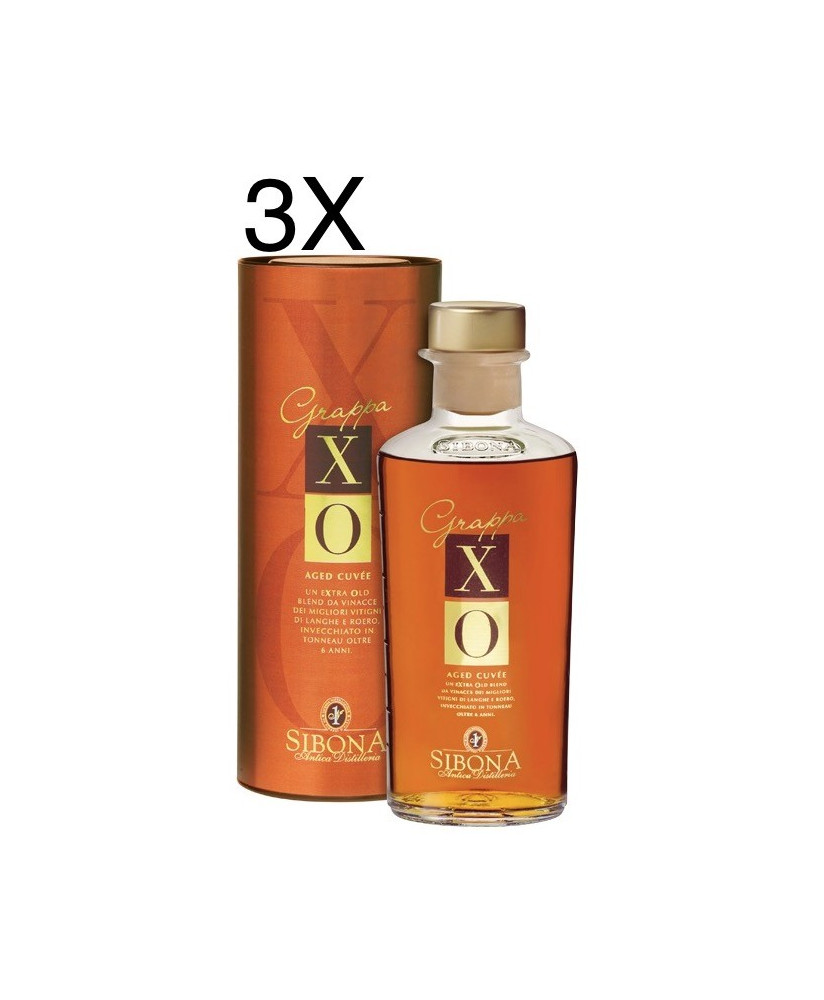 Vendita online Grappa Sibona XO, invecchiata 6 anni. Shop on-line e prezzo grappe barricate di qualità distilleria Sibona!