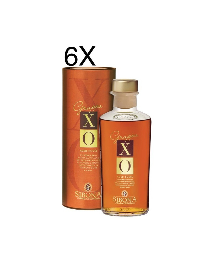 Vendita online Grappa Sibona XO, invecchiata 6 anni. Shop on-line e prezzo grappe barricate di qualità distilleria Sibona!
