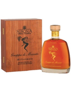 Shop online italian Grappa Sibona Moscato Wood. Online sales Sibona quality grappa best price