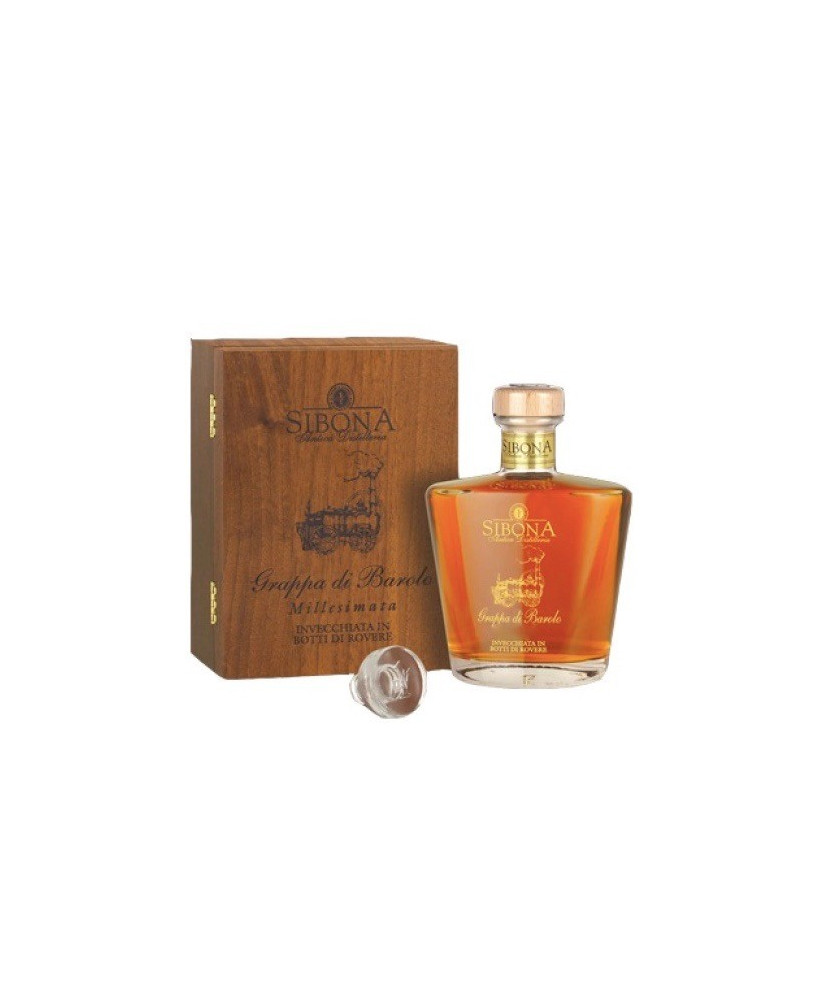 Shop online italian Grappa Sibona Barolo Wood. Online sales Sibona quality grappa best price