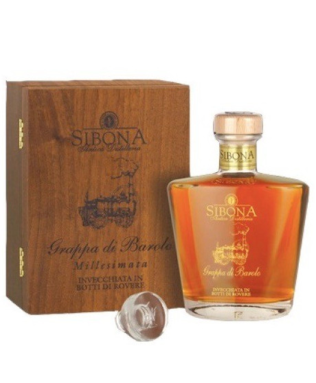 Shop online italian Grappa Sibona Barolo Wood. Online sales Sibona quality grappa best price