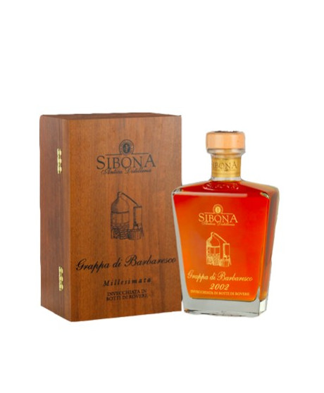Shop online italian Grappa Sibona Barbaresco Wood. Online sales Sibona quality grappa best price