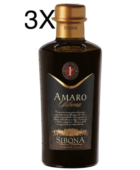 (3 BOTTIGLIE) Sibona - Amaro Sibona - Bitter - 50cl