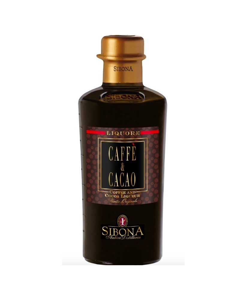 Shop online italian Sibona liqueur based on Coffee and Cocoa. Best price online Piedmont products Sibona distillery.