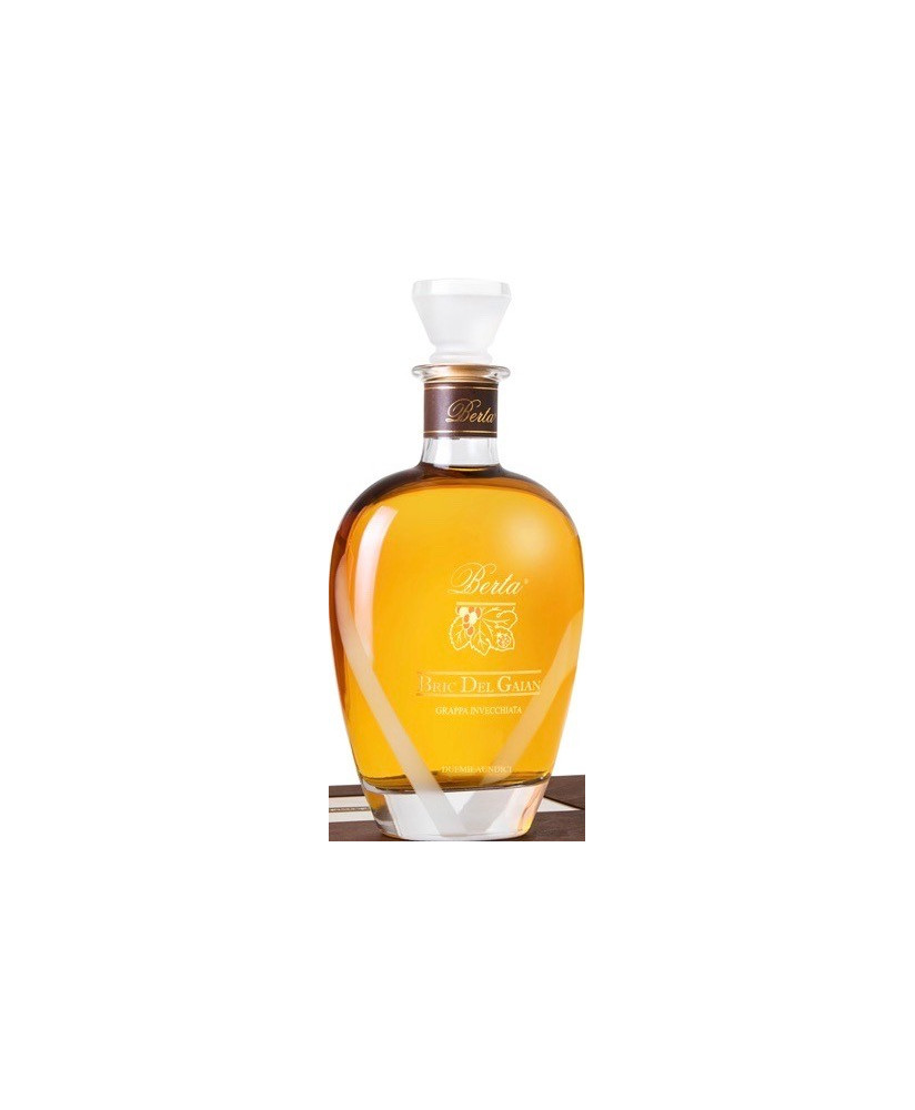 Vendita online Grappa Berta, Bric del Gaian di moscato invecchiata 8 anni. Prodotta a Frazione Casalotto Mombaruzzo - Asti.