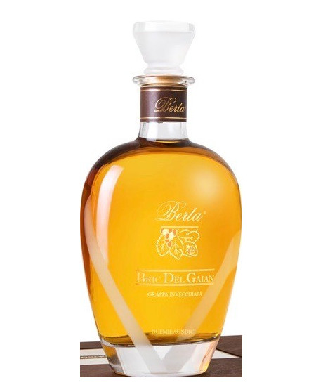 Vendita online Grappa Berta, Bric del Gaian di moscato invecchiata 8 anni. Prodotta a Frazione Casalotto Mombaruzzo - Asti.