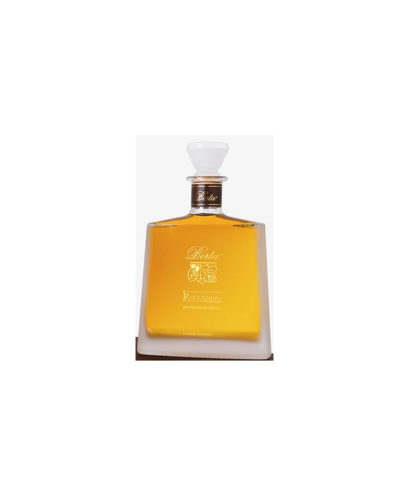 Online shop italian Grappa Berta, Roccanivo Barbera aged 8 years. Produced Fraction Casalotto Mombaruzzo - Asti. Sales