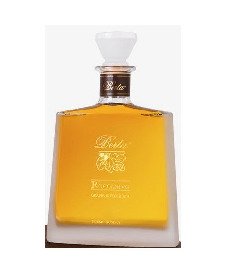Online shop italian Grappa Berta, Roccanivo Barbera aged 8 years. Produced Fraction Casalotto Mombaruzzo - Asti. Sales