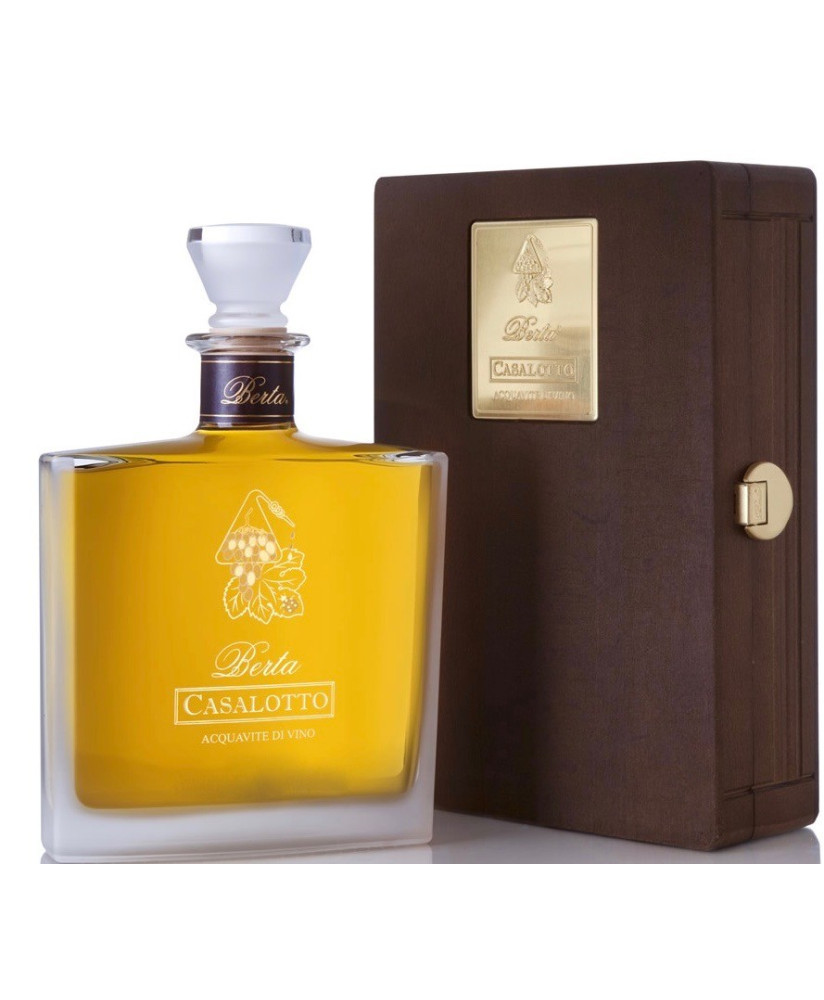 Vendita online Grappa Berta, Casalotto 1986 acquavite di vino invecchiata 25 anni. Prodotta a Frazione Casalotto Mombaruzzo - As