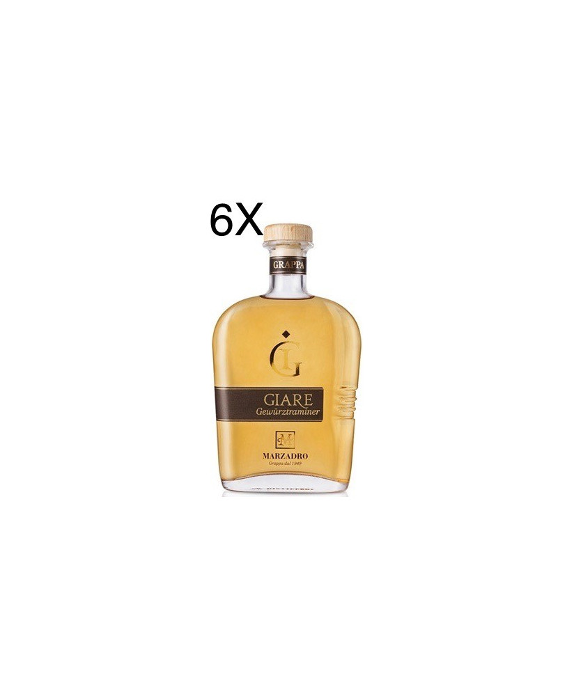 (6 BOTTIGLIE) Marzadro - Le Giare - Grappa di Gewurztraminer - 70cl