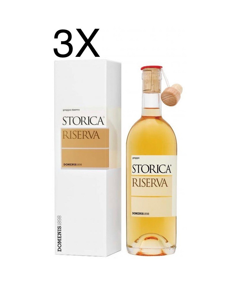 Vendita online grappa Domenis Storica Riserva barricata invecchiata 18 mesi in botti di rovere. Shop on line grappa Domenis Stor
