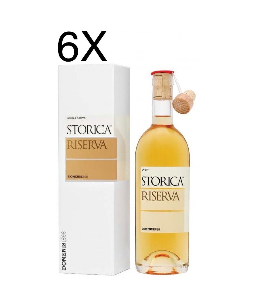 Vendita online grappa Domenis Storica Riserva barricata invecchiata 18 mesi in botti di rovere. Shop on line grappa Domenis Stor