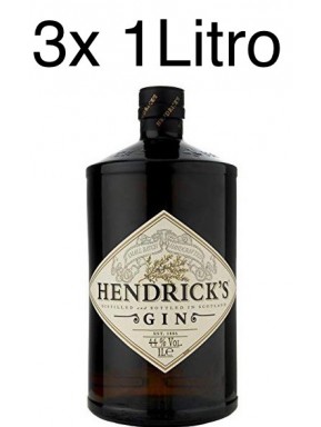 (3 BOTTIGLIE) William Grant & Sons - Gin Hendrick' s - 100cl - 1 Litro