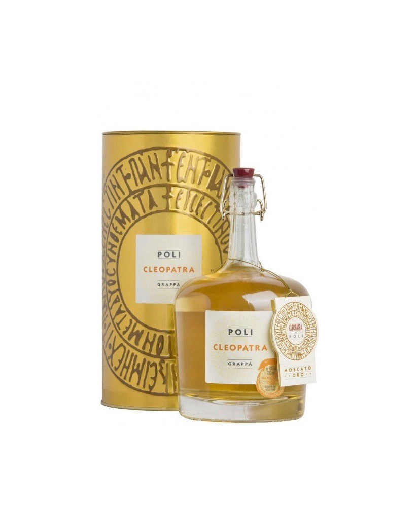 Poli - Cleopatra - Grappa Moscato Oro - Astucciato in metallo - 70cl