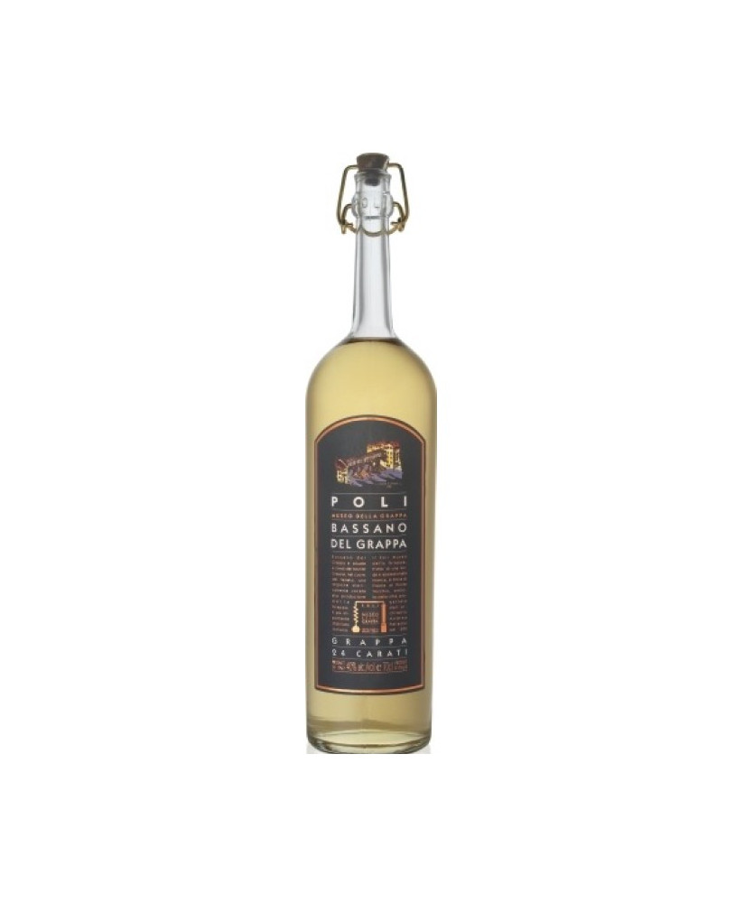 Vendita online Grappa Barricata 24 Carati di Jacopo Poli, linea Museo della Grappa. Shop on line Grappe di Bassano del Grappa -