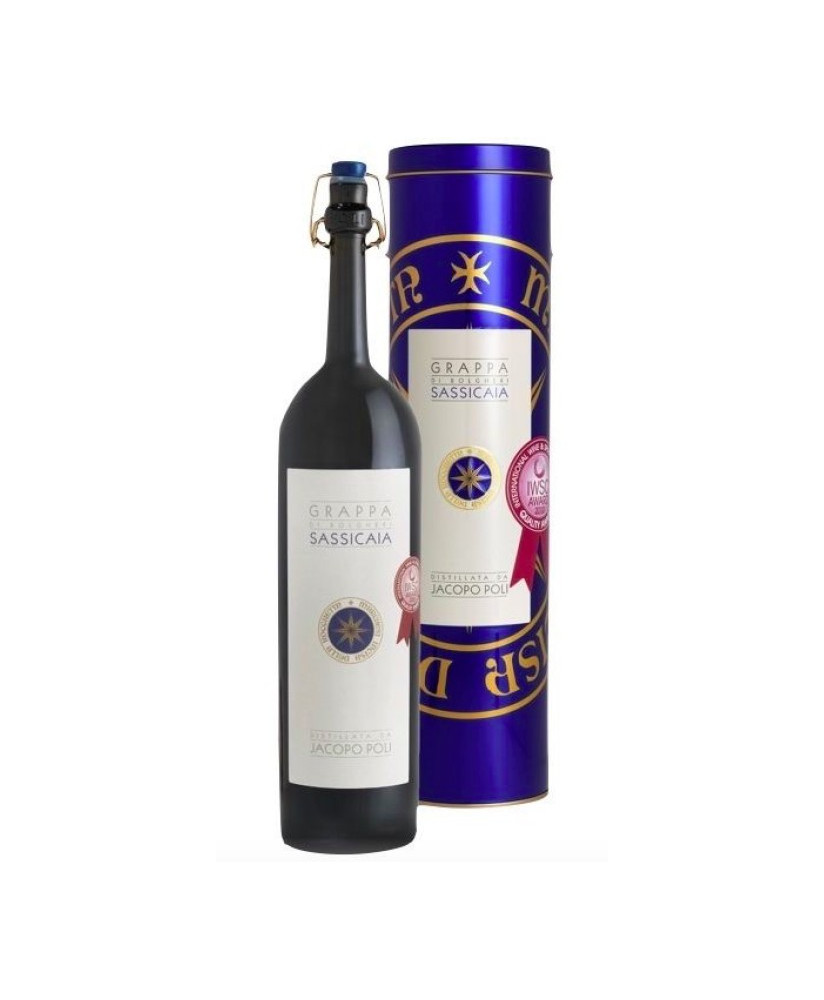Shop online italian grappa Jacopo Poli Sassicaia wood Barrique. Made in Italy Poli schnapps