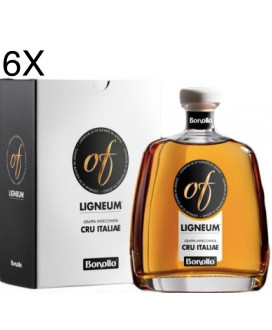 Vendita online Grappa Of BONOLLO Cru Italiae, linea Ligneum, elevata in legno di rovere invecchiato. Shop on line grappa Cru vig