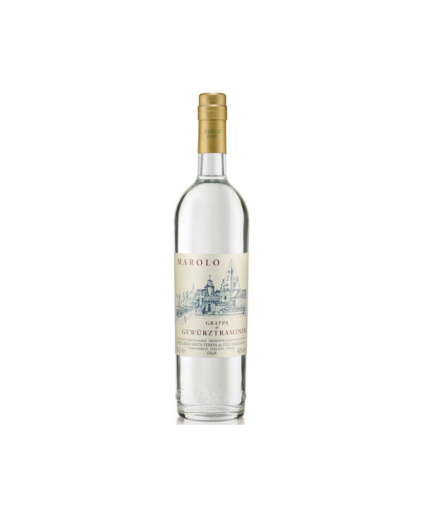 Online sales and prices of Barolo Grappa Italian Marolo Grappa di Gewürztraminer white grappa. Shop online schnapps distillery M