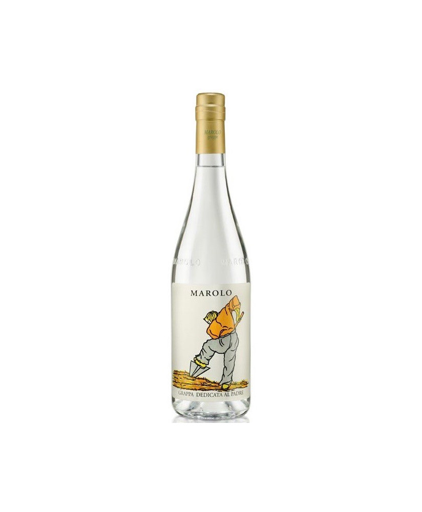 Online sales and prices Grappa Italian Marolo dedicata al Padre, White grappa. Shop online schnapps distillery Marolo Alba, Cune
