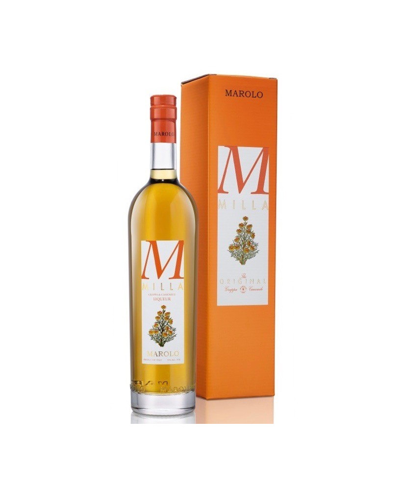Vendita online e prezzi Grappa Marolo Milla Liquore a base di Camomilla e Grappa. Shop online grappe barricate della distilleria