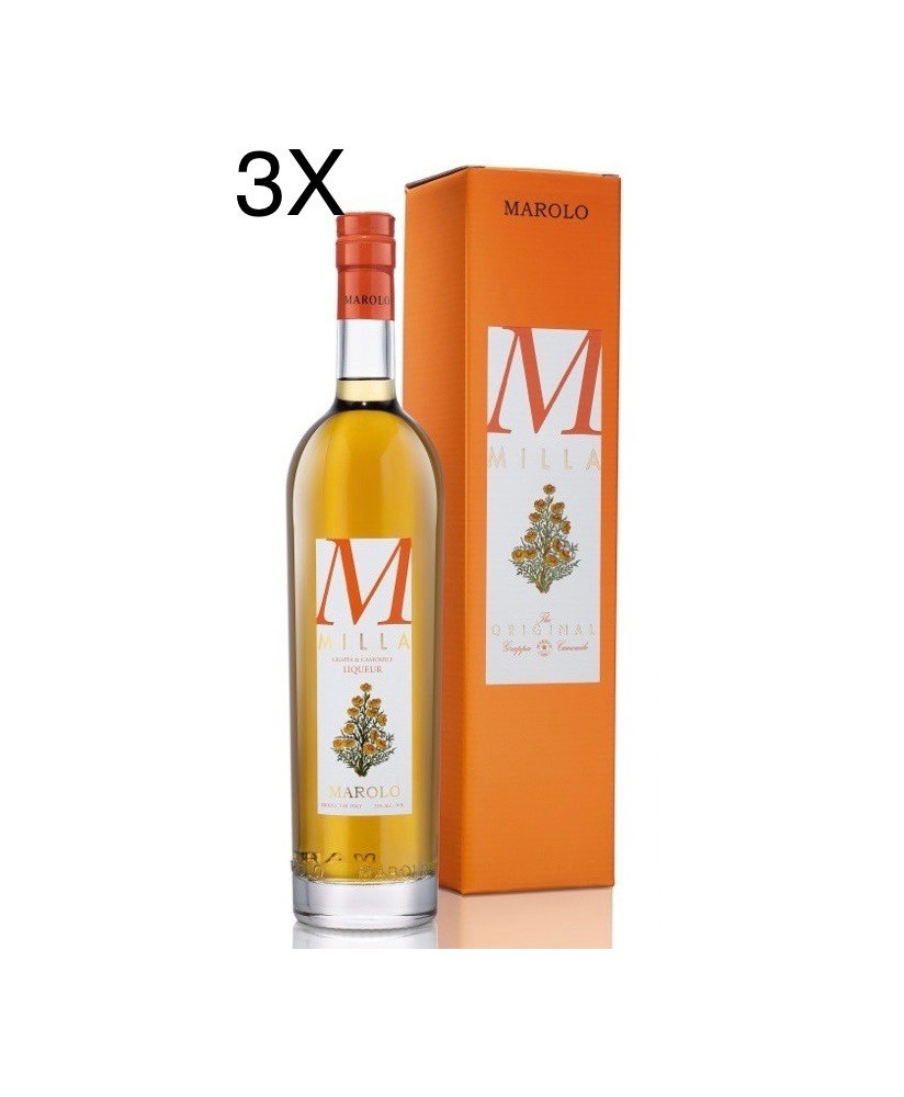 Vendita online e prezzi Grappa Marolo Milla Liquore a base di Camomilla e Grappa. Shop online grappe barricate della distilleria