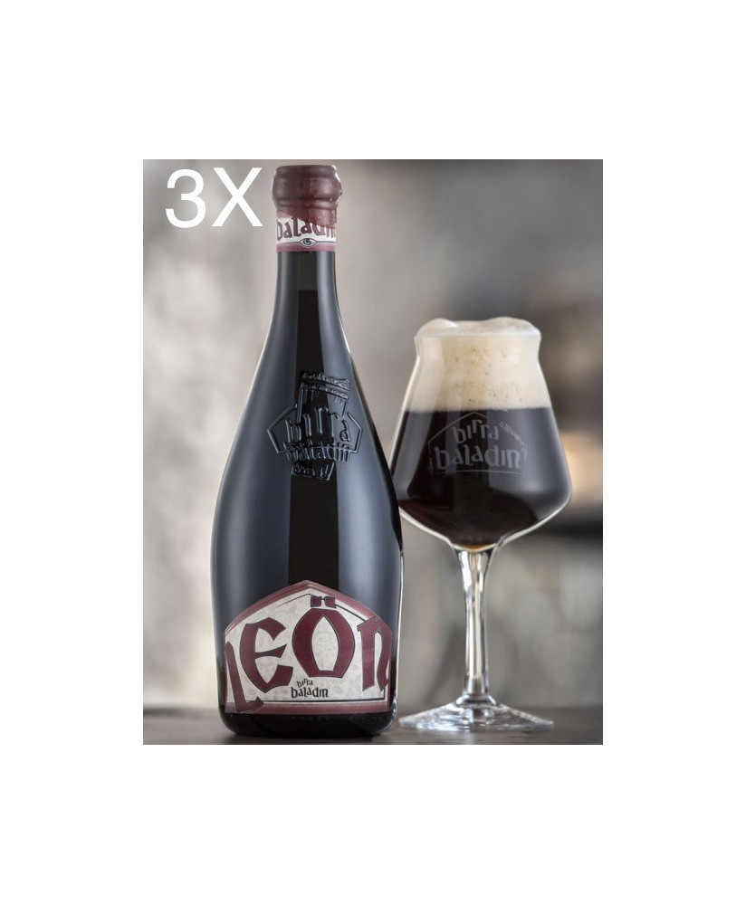 (3 BOTTLES) Baladin - Leon - Brown Strong Ale - 75cl