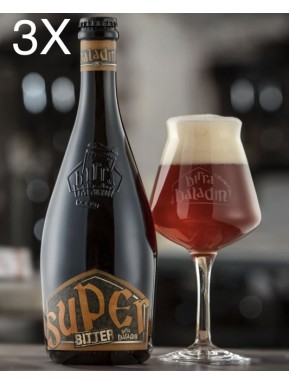 (3 BOTTIGLIE) Baladin - Super Bitter - Birra Ambrata Doppio Malto - 75cl