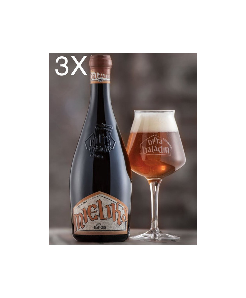 (3 BOTTIGLIE) Baladin - Mielika - Birra al Miele - 75cl