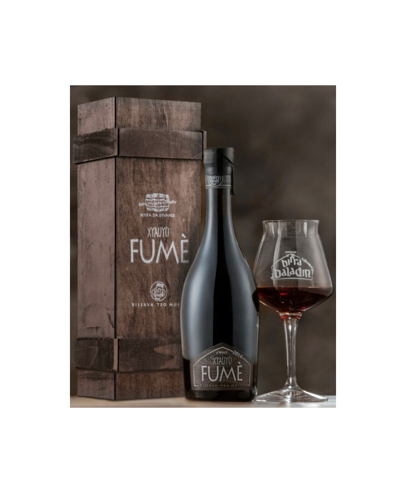 Baladin - Xyauyù Fumè 2018 - Birra da Divano - Riserva Teo Musso - (Barley Wine) - Prodotto Astucciato in legno - 50cl