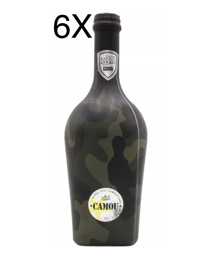 Vendita online Birra Artigianale Ceci Camou. Shop on line birre di Parma bottiglia mimetica fashion camouflage stile Balotelli, 