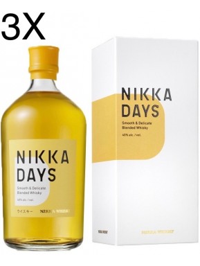 (3 BOTTIGLIE) Nikka - Days - Smooth & Delicate Blended Whisky - 70cl - Astucciato