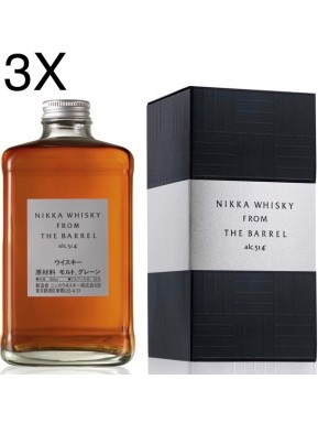 (3 BOTTLES) Nikka - From the Barrel - Double Matured Blended Whisky - 50cl