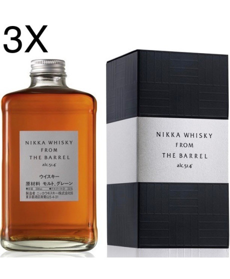 (3 BOTTLES) Nikka - From the Barrel - Double Matured Blended Whisky - 50cl