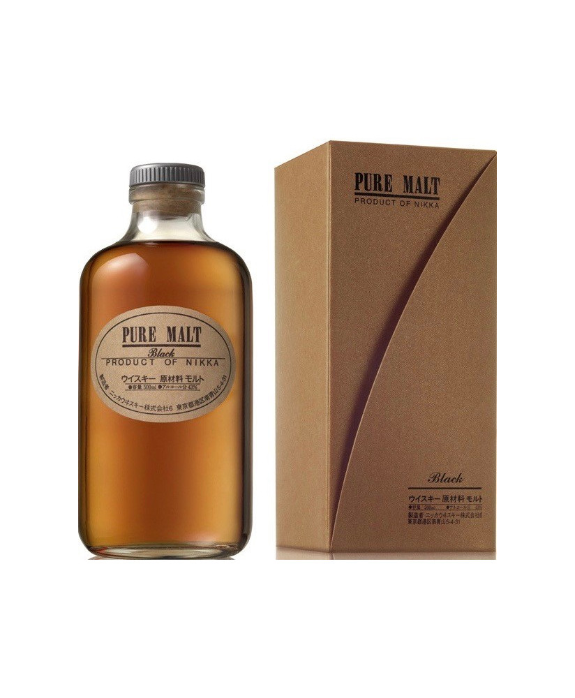 Vendita online Whisky Nikka Pure Malt Black, distilleria giapponese, blended whisky Yoichi e Myagikyo, al miglior prezzo