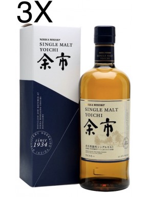 (3 BOTTLES) Nikka - Yoichi - Single Malt Whisky - 70cl