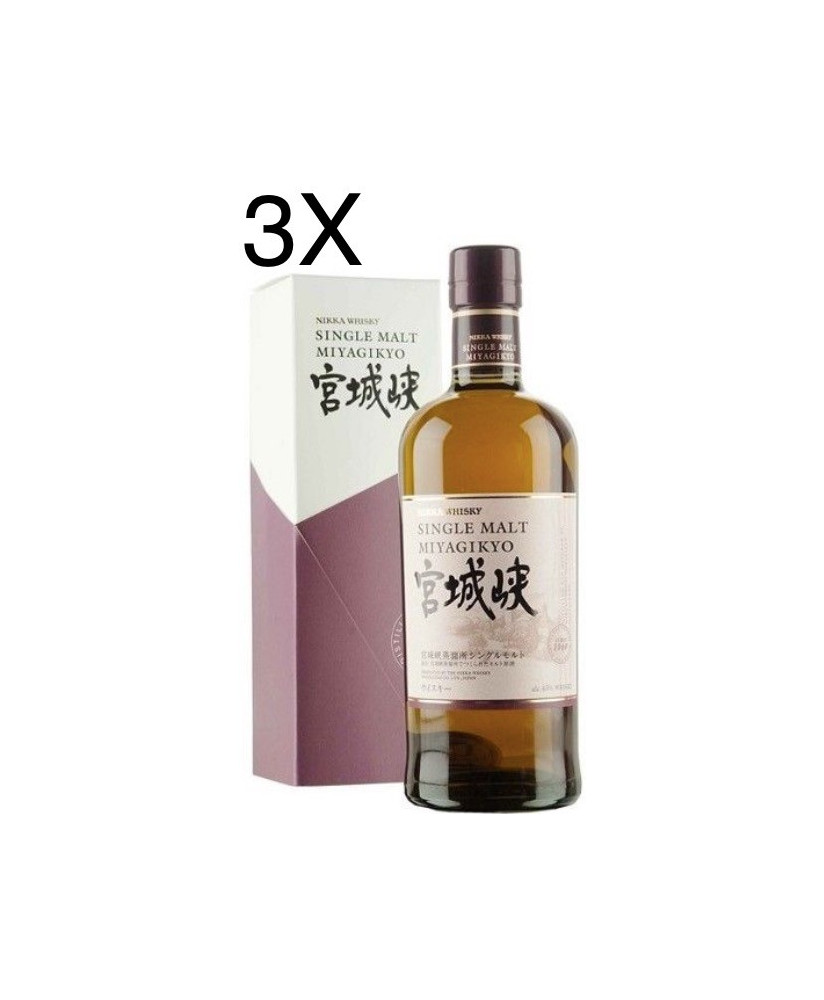 (3 BOTTLES) Nikka - Single Malt Miyagikyo - No age - 70cl