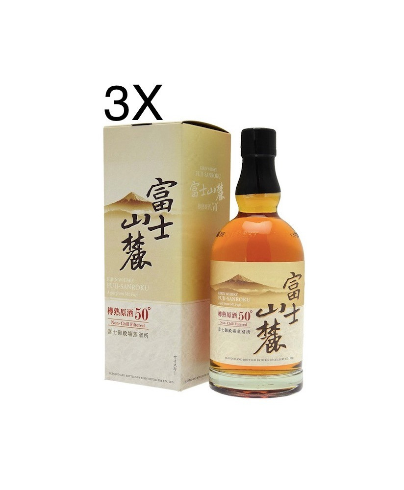 (3 BOTTLES) Kirin Distillery - Fuji Sanroku Blended Whisky - 70cl - Astucciato