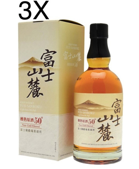 (3 BOTTLES) Kirin Distillery - Fuji Sanroku Blended Whisky - 70cl - Astucciato