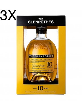 (3 BOTTIGLIE) The Glenrothes - 10 Year Old - Single Malt Whisky - 70cl - Astucciato