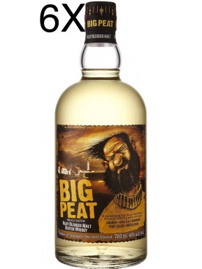 (6 BOTTLES) Douglas Laing's - Big Peat - Islay Blended Malt Scotch Whisky - 70cl