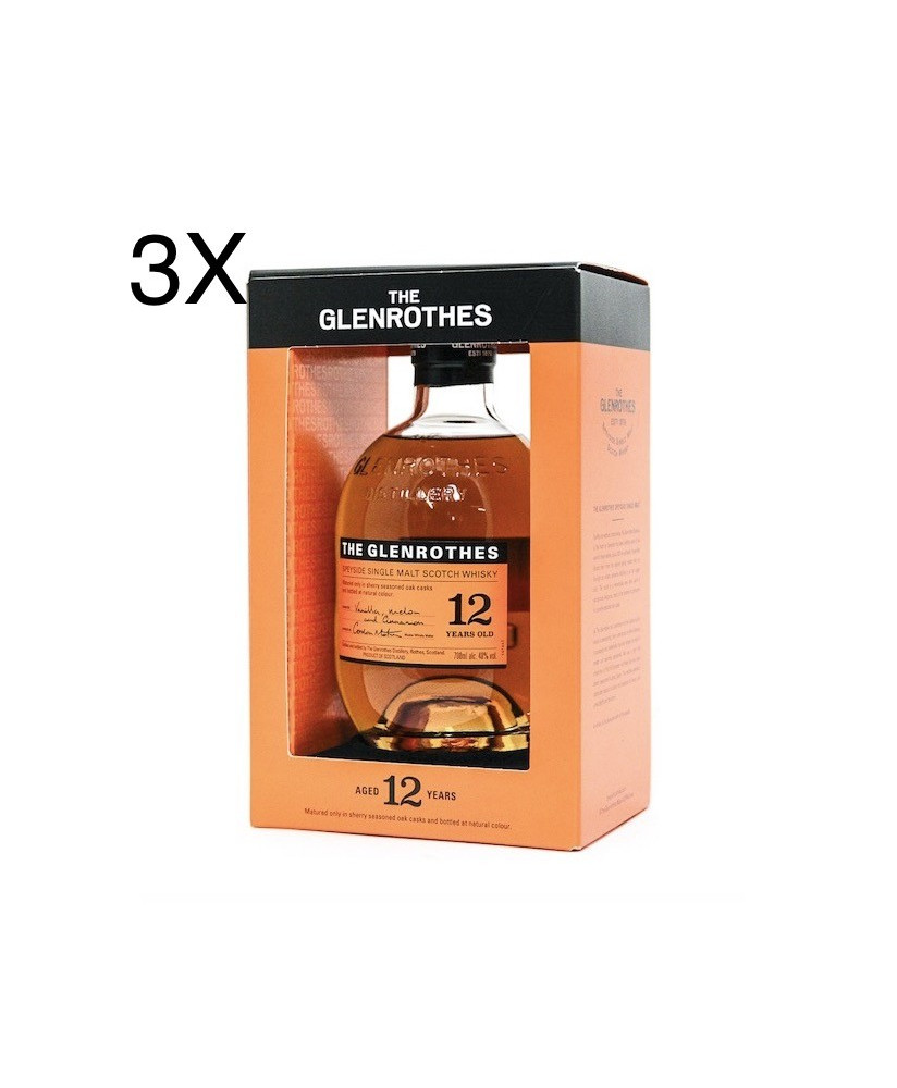 (3 BOTTLES) The Glenrothes - 12 Year Old - Single Malt Whisky - 70cl