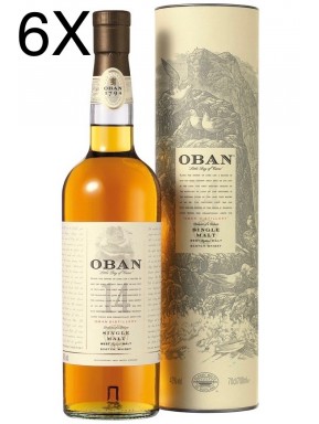 (6 BOTTLES) Oban - West Highland Single Malt - 14 years - 70cl